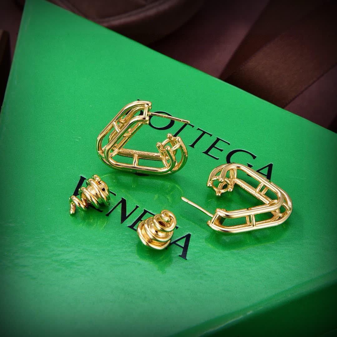 Bottega Veneta Outline Hoop Earrings